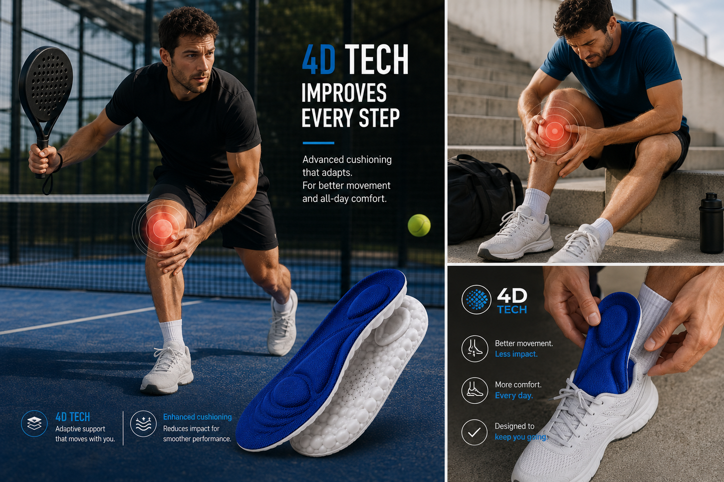 Step X Apex™ — 4D Multi-Sport Performance Insole
